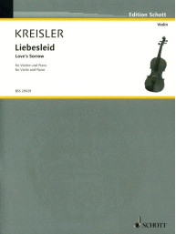 Fritz Kreisler: Liebesleid (noty na housle, klavír)