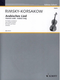 Nikolaj Rimskij-Korsakov: Arabisches Lied (noty na housle, klavír)