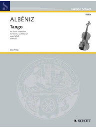 Isaac Albéniz: Tango Opus 165/2 (noty na housle, klavír)
