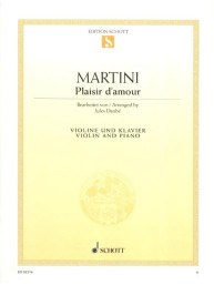 Giovanni Battista Martini: Plaisir D'Amour (noty na housle, klavír)