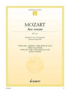 Wolfgang Amadeus Mozart: Ave Verum KV 618 (noty na housle, klavír)
