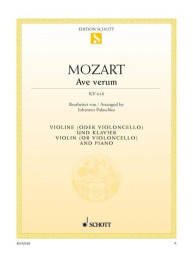 Wolfgang Amadeus Mozart: Ave Verum KV 618 (noty na housle, klavír)