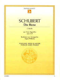 Franz Schubert: Die Biene op. 13/9 (noty na housle, klavír)
