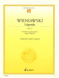 Henryk Wieniawski: Legende Opus 17 (noty na housle, klavír)