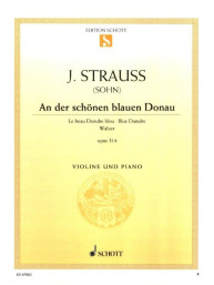 Johann Strauss Sohn: An der schönen blauen Donau op. 314 (noty na housle, klavír)