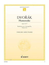 Antonín Dvořák: Humoreska Opus 101/7 (noty na housle, klavír)