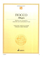 Joseph-Hector Fiocco: Allegro (noty na housle, klavír)