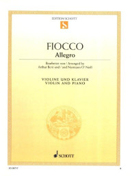 Joseph-Hector Fiocco: Allegro (noty na housle, klavír)