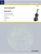 Wolfgang Amadeus Mozart: Concerto A Major KV 219 (noty na housle, klavír)