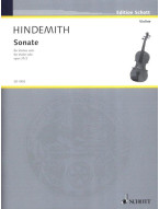 Paul Hindemith: Sonate Opus 31/2 (noty na housle)