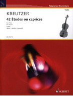 Rodolphe Kreutzer: 42 Etudes Ou Caprices (noty na housle)