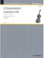 Igor Stravinskij: Concerto en ré - Concerto in D (noty na housle, klavír)