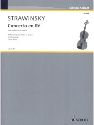 Igor Stravinskij: Concerto en ré - Concerto in D (noty na housle, klavír)