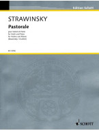 Igor Stravinskij: Pastorale Nr.33 (noty na housle, klavír)