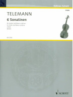 Georg Philipp Telemann: 6 Sonatinen  (noty na housle, klavír)