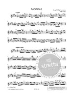 Georg Philipp Telemann: 6 Sonatinen  (noty na housle, klavír)