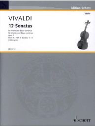Antonio Vivaldi: 12 Sonatas Op.2 Book 1 (noty na housle, klavír)
