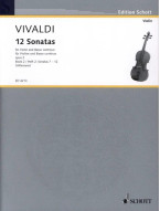 Antonio Vivaldi: 12 Sonatas Op.2 Book 2 (noty na housle, klavír)