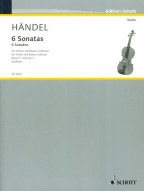 Georg Friedrich Händel: 6 Sonatas 2 Book 2 (noty na housle, klavír)