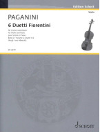 Niccolo Paganini: 6 Duetti Fiorentini Book 2 (noty na housle, klavír)