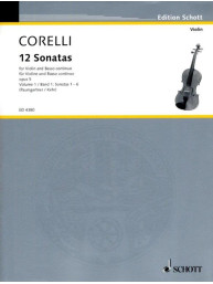 Arcangelo Corelli: 12 Sonatas Opus 5 Book 1 (noty na housle, klavír)