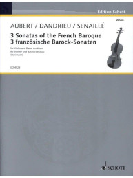 3 Sonatas of the French Baroque (noty na housle, klavír)