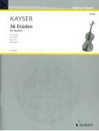 Heinrich Ernst Kayser: 36 Studies (noty na housle)