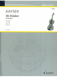 Heinrich Ernst Kayser: 36 Studies (noty na housle)
