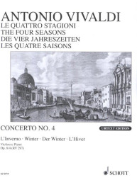 Antonio Vivaldi: The Four Seasons - Winter Opus 8/4 (noty na housle, klavír)