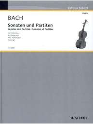 Johann Sebastian Bach: Sonatas & Partitas (noty na housle)