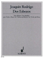 Joaquín Rodrigo: Dos Esbozos (noty na housle, klavír)