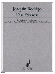 Joaquín Rodrigo: Dos Esbozos (noty na housle, klavír)