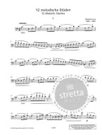 Sebastian Lee: 12 Melodic Studies, Op.113 (noty na violoncello)