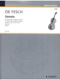 Willem de Fesch: Sonata g-Moll op. 8/5 (noty na violoncello, klavír)