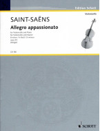 Camille Saint-Saëns: Allegro appassionato op. 43 (noty pro violoncello, klavír)