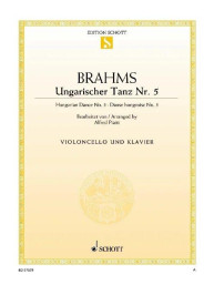 Johannes Brahms: Ungarische Tanz Nr. 5 (noty na violoncello, klavír)
