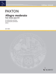 Stephen Paxton: Allegro Moderato (noty na violoncello, klavír)