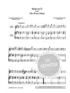Georg Friedrich Händel: Suite in G from the Watermusic (noty na příčnou flétnu, klavír)