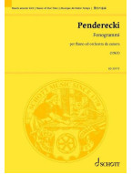 Krzysztof Penderecki: Fonogrammi (noty pro příčnou flétnu, komorní orchestr, partitura)