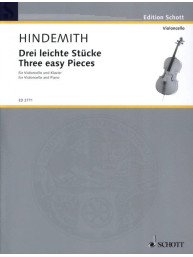Paul Hindemith: 3 Easy Pieces (noty na violoncello, klavír)