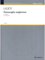 György Ligeti: Passacaglia Ungherese (noty na cembalo)