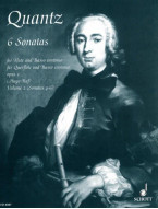 Johann Joachim Quantz: Six Sonatas Vol.2 Sonatas No. 4-6 (noty na příčnou flétnu, klavír)