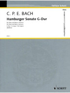 Carl Philipp Emanuel Bach: Hamburger Sonata G Major Wq 133 (noty na příčnou flétnu, klavír)