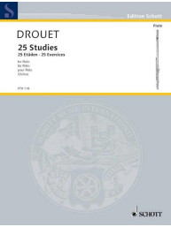 Louis Drouet: 25 Studies (noty na příčnou flétnu)