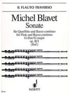 Michel Blavet: Sonate Nr. 1 G-Dur op. 2/1 (noty na příčnou flétnu, klavír)