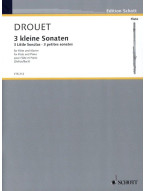 Louis Drouet: 3 Little Sonatas (noty na příčnou flétnu, klavír)