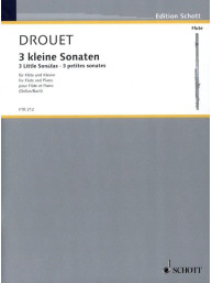 Louis Drouet: 3 Little Sonatas (noty na příčnou flétnu, klavír)