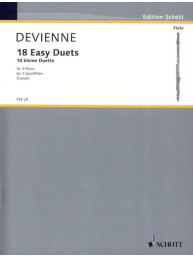 Francois Devienne: 18 Easy Duets (noty na příčnou flétnu)