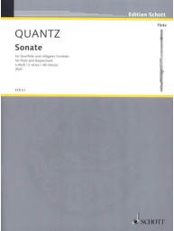 Johann Joachim Quantz: Sonate e-moll (noty na příčnou flétnu, klavír)