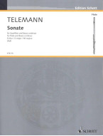 Georg Philipp Telemann: Sonate D-Dur TWV 41:D9 (noty na příčnou flétnu, klavír)